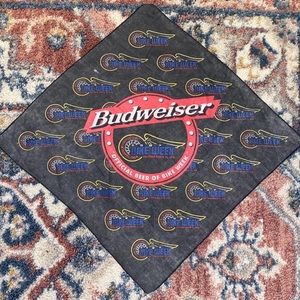 Black lightweight Budweiser bandanna can be used for so many different things